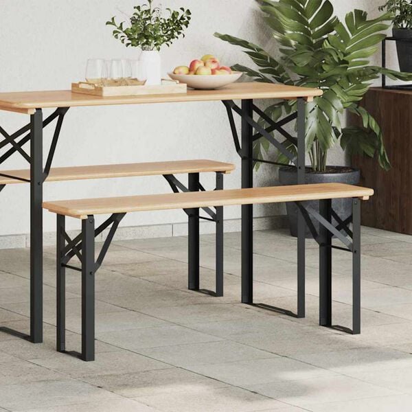 vidaXL S&ouml;r Pad L&aacute;bak Fekete Porsz&oacute;rt ac&eacute;l