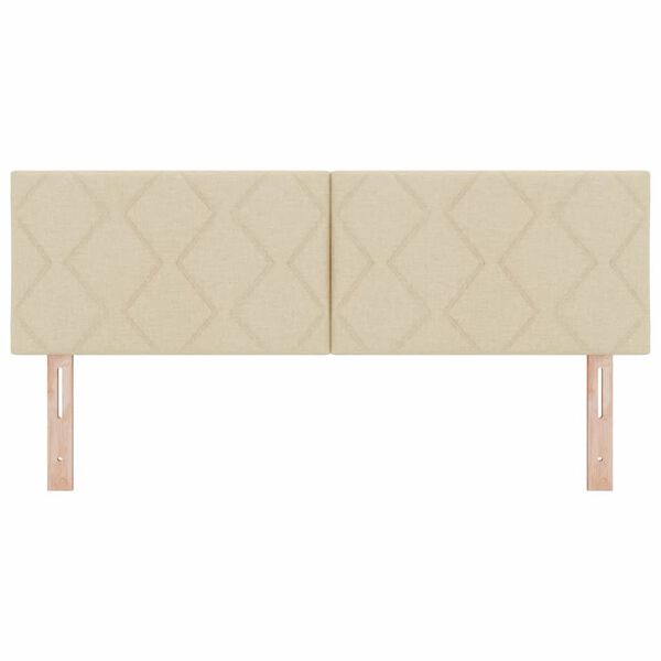 vidaXL Fejt&aacute;mla fejt&aacute;ml&aacute;val Kr&eacute;m 144 cm Műbőr