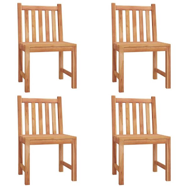 vidaXL 5 részes tömör tíkfa kerti étkezőgarnitúra