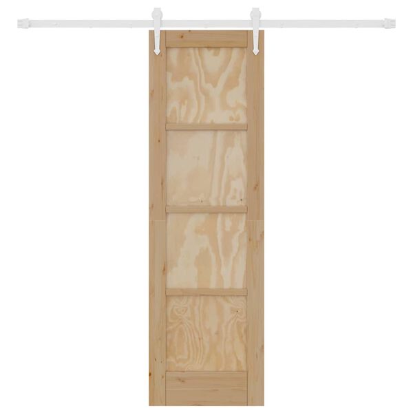 vidaXL Cs&uacute;sz&oacute; ajt&oacute; ORKDAL Barna 61 x 198,5 cm T&ouml;m&ouml;r fenyőfa