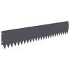 vidaXL Fűszeg&eacute;lyez&eacute;s 20 db 103 x 20 cm Ac&eacute;l Antracitsz&uuml;rke