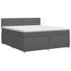 vidaXL Boxspring &aacute;gy matraccal S&ouml;t&eacute;tsz&uuml;rke 140 x 190 cm Sz&ouml;vet