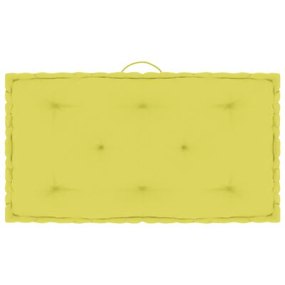 vidaXL almazöld pamut raklapbútor padlópárna 73 x 40 x 7 cm