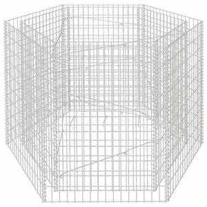 vidaXL hatsz&ouml;gletű gabion magas&aacute;gy&aacute;s 160 x 140 x 100 cm