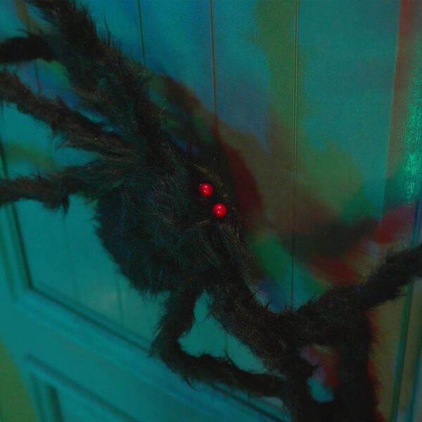 vidaXL Halloween Pók Dísz 6 pcs Fekete 75 cm Poliészter és acél