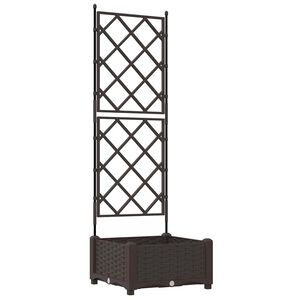 vidaXL Kerti cser&eacute;p Barna 40 x 40 x 125,5 cm PP