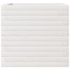 vidaXL fehér tömör fenyőfa kerti virágláda 50 x 50 x 45,5 cm