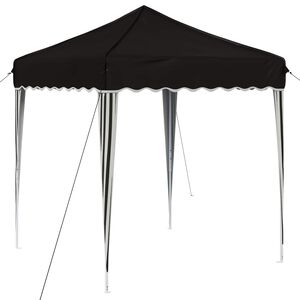 vidaXL Parti s&aacute;tor 195 x 195 x 245 cm Fekete Oxford Sz&ouml;vet