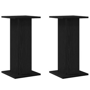 vidaXL N&ouml;v&eacute;ny&aacute;llv&aacute;ny 2 pcs Fekete t&ouml;lgy 30 x 30 x 60 cm Faanyag