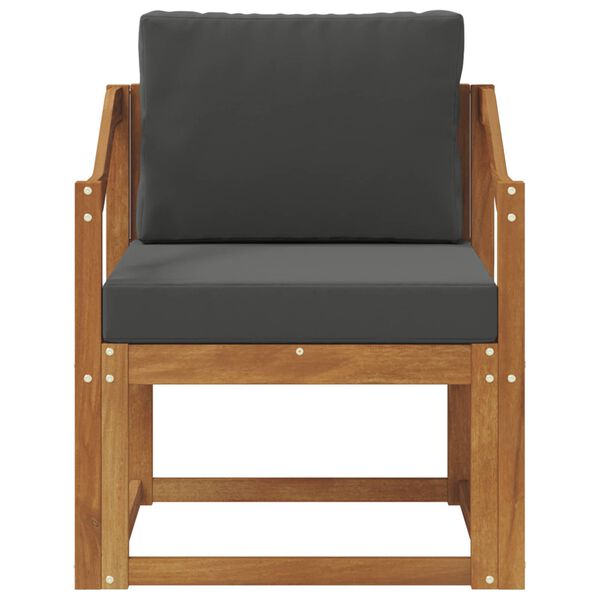 vidaXL K&uuml;lt&eacute;ri kanap&eacute; T&ouml;m&ouml;r ak&aacute;cfa &eacute;s poli&eacute;szter Term&eacute;szetes