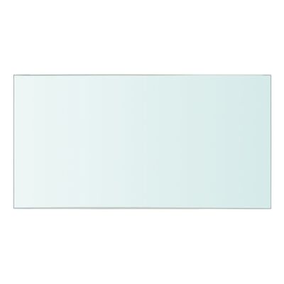 vidaXL 30x15 cm átlátszó panel üvegpolc
