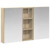 vidaXL F&uuml;rdőszobai Szekr&eacute;ny Szett 3 db 80 x 10,5 x 50 cm Szerelt fa
