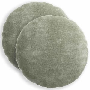 vidaXL P&aacute;rna huzat 2 db HEERLEN Z&ouml;ld &Oslash; 40 cm Chenille Sz&ouml;vet