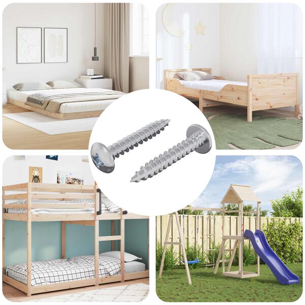 vidaXL &Ouml;nmenetes Sz&ouml;g 2 pcs Horganyzott 4 x 25 mm Ac&eacute;l