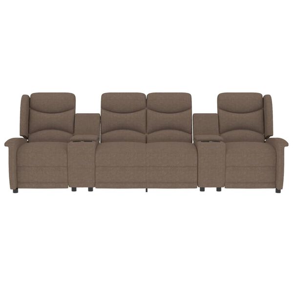 vidaXL 4 szem&eacute;lyes t&oacute;psz&iacute;nű d&ouml;nthető massz&aacute;zsfotel poh&aacute;rtart&oacute;val