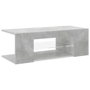 vidaXL betonsz&uuml;rke TV-szekr&eacute;ny LED l&aacute;mp&aacute;kkal 90 x 39 x 30 cm