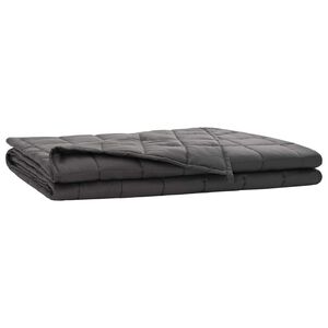 vidaXL S&uacute;lyozott takar&oacute; Antracitsz&uuml;rke 152 x 203 cm 7 kg