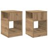 vidaXL V&eacute;gasztal 2 db Artisan t&ouml;lgy 30,5 x 30 x 45 cm Szerelt Fa