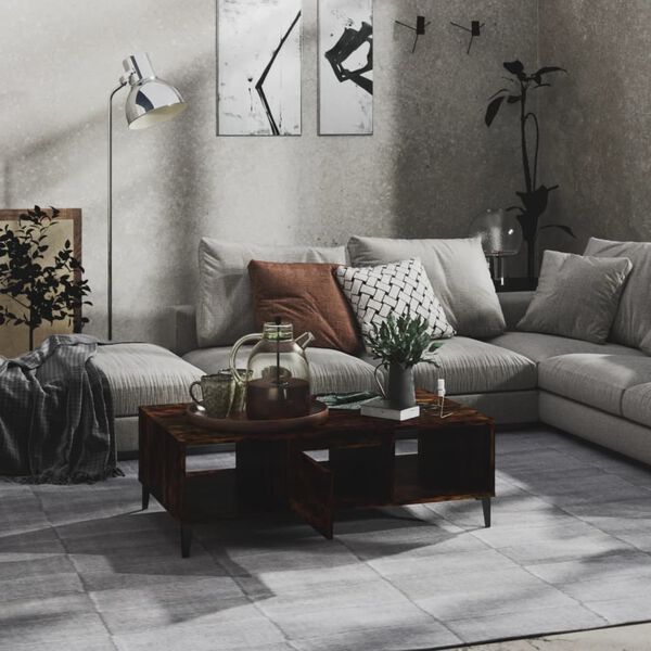 vidaXL sonoma t&ouml;lgy sz&iacute;nű szerelt fa doh&aacute;nyz&oacute;asztal 103,5 x 60 x 35 cm