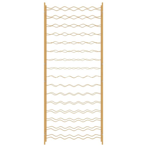 vidaXL arany f&eacute;m bortart&oacute; &aacute;llv&aacute;ny 96 palackhoz