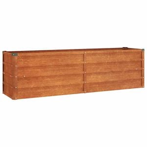 vidaXL rozsda sz&iacute;nű corten ac&eacute;l kerti magas&aacute;gy&aacute;s 160 x 40 x 45 cm