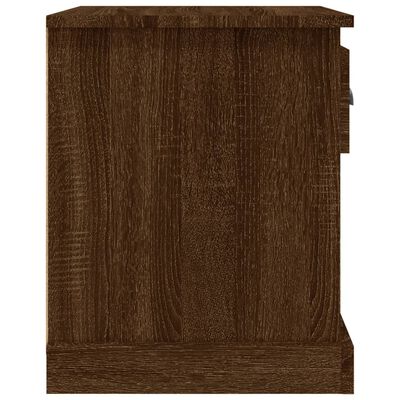 vidaXL barna tölgyszínű szerelt fa éjjeliszekrény 39 x 39 x 47,5 cm