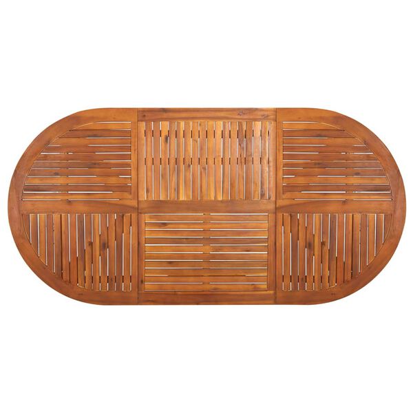 vidaXL 7 részes szürke kerti étkezőgarnitúra