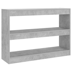 vidaXL betonsz&uuml;rke t&eacute;relv&aacute;laszt&oacute; k&ouml;nyvszekr&eacute;ny 100 x 30 x 72 cm