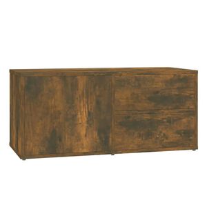 vidaXL f&uuml;st&ouml;s t&ouml;lgy sz&iacute;nű szerelt fa TV-szekr&eacute;ny 80 x 34 x 36 cm