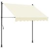 vidaXL kr&eacute;msz&iacute;nű sz&ouml;vet &eacute;s ac&eacute;l feltekerhető napellenző 250 x 150 cm