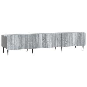 vidaXL TV szekr&eacute;ny fi&oacute;kkal Sz&uuml;rke Sonoma 147 x 34,5 x 32 cm Szerelt Fa