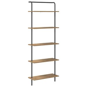 vidaXL K&ouml;nyvespolc 5 szintes 60 x 24 x 168 cm Szerelt fa Artisan t&ouml;lgy