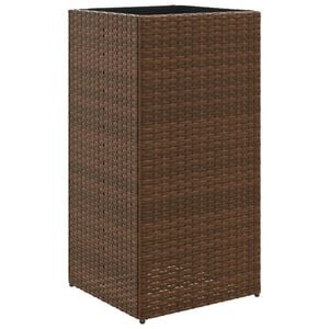 vidaXL barna polyrattan kerti &uuml;ltetől&aacute;da 40x40x80 cm