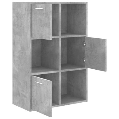 vidaXL betonszürke forgácslap tárolószekrény 60 x 29,5 x 90 cm