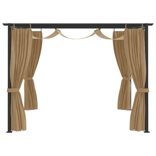 vidaXL t&oacute;psz&iacute;nű pavilon 4 x 3 m