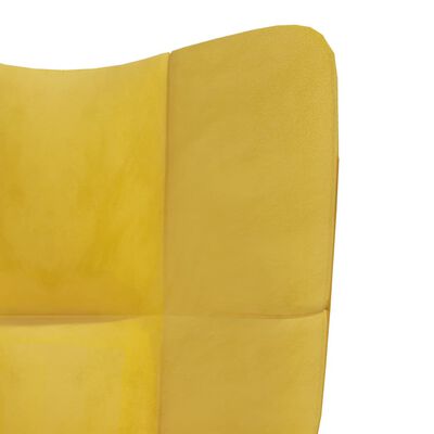 vidaXL mustársárga bársony pihenőfotel
