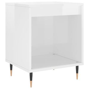 vidaXL magasf&eacute;nyű feh&eacute;r szerelt fa &eacute;jjeliszekr&eacute;ny 40x35x50 cm