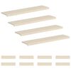 vidaXL L&eacute;pcsőfok 12 db 120 x 30 x 2 cm Feh&eacute;r T&ouml;m&ouml;r T&ouml;lgyfa