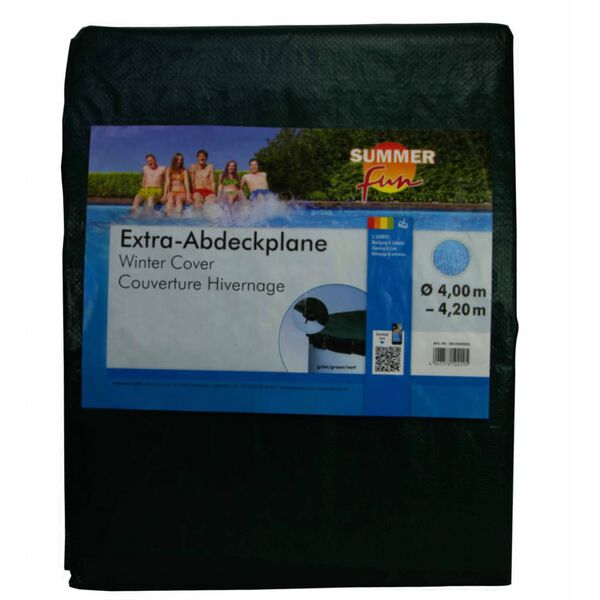 Summer Fun zöld téli kerek PVC medencetakaró 400-420 cm