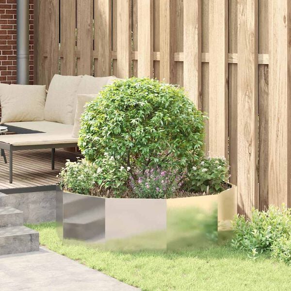 vidaXL N&ouml;v&eacute;nytart&oacute; Ez&uuml;st 120 x 120 x 35 cm Rozsdamentes ac&eacute;l