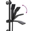 vidaXL Zuhanyrendszer Fekete 45 x 20 x 96 cm S&aacute;rgar&eacute;z, Sus201 &eacute;s ABS