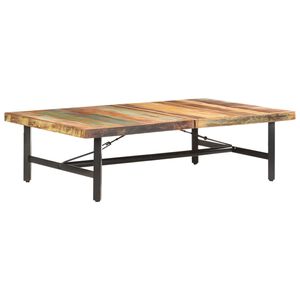 vidaXL t&ouml;m&ouml;r &uacute;jrahasznos&iacute;tott fa doh&aacute;nyz&oacute;asztal 142 x 90 x 42 cm