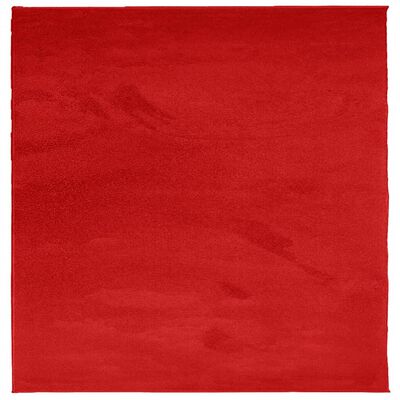 vidaXL OVIEDO piros rövid szálú szőnyeg 240 x 240 cm
