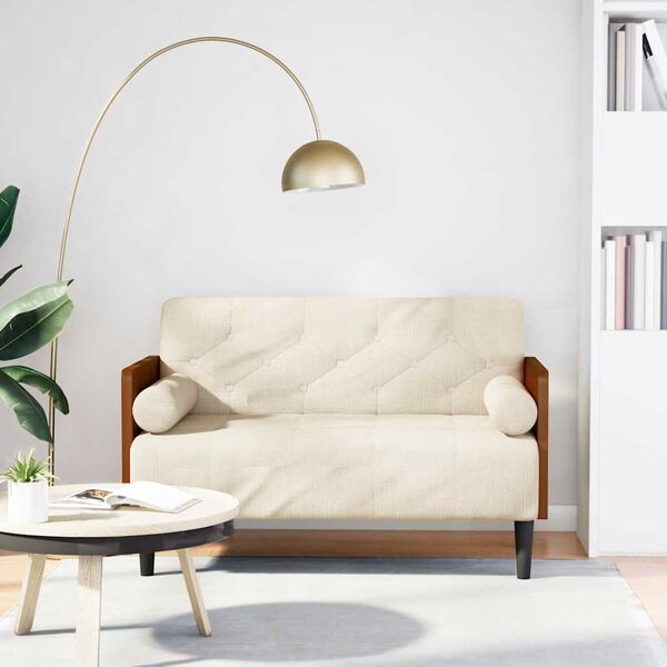 vidaXL v&aacute;szonb&oacute;l loveseat kanap&eacute; p&aacute;rn&aacute;kkal 110 cm