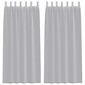 vidaXL Voile F&uuml;gg&ouml;ny 2 db S&ouml;t&eacute;tsz&uuml;rke 225 x 140 cm Poli&eacute;szter
