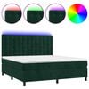 vidaXL s&ouml;t&eacute;tz&ouml;ld b&aacute;rsony rug&oacute;s &eacute;s LED-es &aacute;gy matraccal 160x200 cm