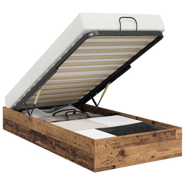 vidaXL Ottom&aacute;n &Aacute;gykeret t&aacute;rol&oacute;val &Ouml;reg fa 75,5 x 190 cm M&eacute;rn&ouml;ki fa