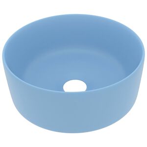 vidaXL kerek matt vil&aacute;gosk&eacute;k ker&aacute;mia luxus mosd&oacute;kagyl&oacute; 40 x 15 cm