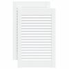 vidaXL 2 db feh&eacute;r t&ouml;m&ouml;r fenyőfa lamell&aacute;s szekr&eacute;nyajt&oacute; 61,5 x 39,4 cm