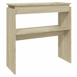 vidaXL sonoma t&ouml;lgy sz&iacute;nű szerelt fa t&aacute;lal&oacute;asztal 80 x 30 x 80 cm